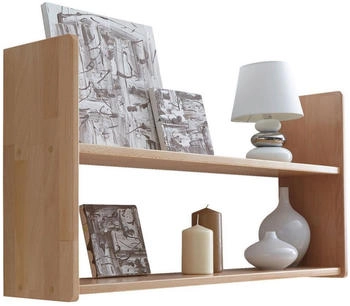 Mid.you Wandregal Ticaa 902164 Simone Buche Buche massiv 2 F&auml;cher 90x45x20 cm