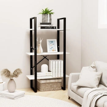 vidaXL Lagerregal Wei&szlig; 60x30x105 cm Massivholz Kiefer (806513)