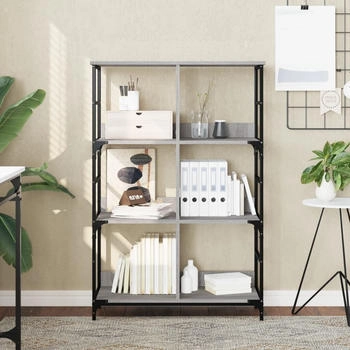 vidaXL B&uuml;cherregal Grau Sonoma 78,5x33x117,5 cm (835252)