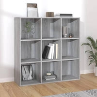 vidaXL B&uuml;cherschrank Grau Sonoma-Eiche 98x29x97,5 cm
