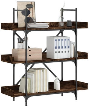vidaXL B&uuml;cherregal 3 B&ouml;den R&auml;uchereiche 100x33x108,5 cm (837689)