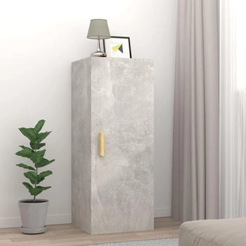 vidaXL Wandschrank Betongrau 34,5x34x90 cm (812433)