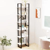 vidaXL Lagerregal Wei&szlig; 60x30x210 cm Massivholz Kiefer