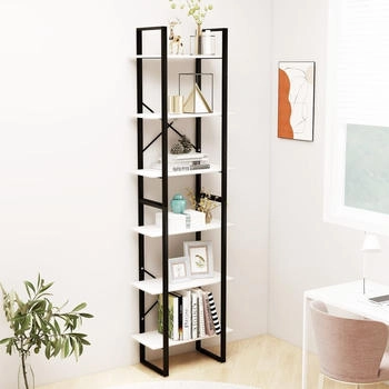 vidaXL Lagerregal Wei&szlig; 60x30x210 cm Massivholz Kiefer (806523)