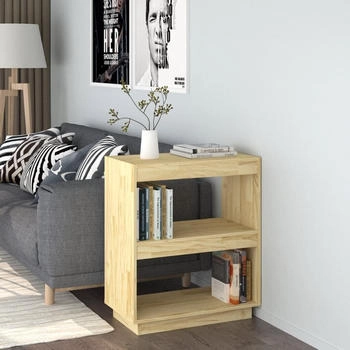 vidaXL B&uuml;cherregal 60x35x71 cm Massivholz Kiefer (810859)