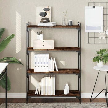 vidaXL B&uuml;cherregal 4 B&ouml;den R&auml;uchereiche 80x30x120 cm (837674)