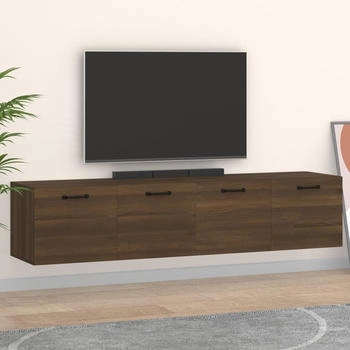 vidaXL Wandschr&auml;nke 2Stk Braun Eichen-Optik 60x36,5x35cm (3115643)