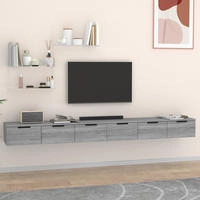 vidaXL Wandschr&auml;nke 2 Stk. Grau Sonoma 102x30x20 cm Holzwerkstoff
