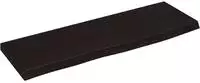 vidaXL Wandregal Dunkelbraun 60x20x2 cm Massivholz Eiche Behandelt