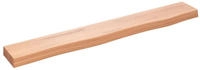 vidaXL Wandregal Hellbraun 80x10x4 cm Massivholz Eiche Behandelt