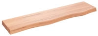 vidaXL Wandregal Hellbraun 80x20x4 cm Massivholz Eiche Behandelt