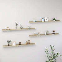 vidaXL Wandregale 4 Stk. Sonoma-Eiche 115x9x3 cm