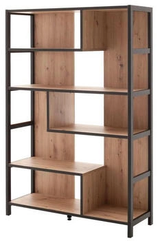CarryHome Regal Anthrazit Eiche 4 Fächer 116x175x40 cm