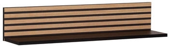 Mid.you Regalablage schwarz Eiche 80x15,7x17,3 cm