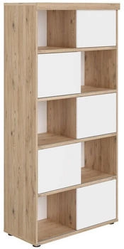 Paidi Standregal wei&szlig; Eiche 4 F&auml;cher 86,5x180,1x42,6 cm