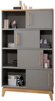 Paidi Standregal Sten Grau Eiche Holz Eiche massiv 94,8x161x39,6 cm