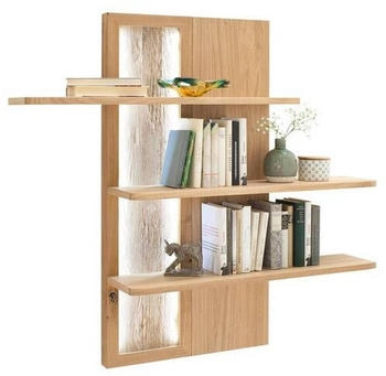 Livetastic Wandregal Eiche furniertfurniert teilmassivmassiv 121x26x115 cm