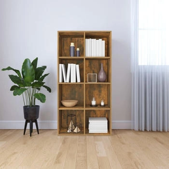 vidaXL Bücherregal/Sideboard Räuchereiche 66×30×130 cm (815249)