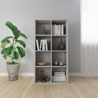 B&uuml;cherregal/sideboard Betongrau 66&times;30&times;130 Cm Holzwerkstoff Vidaxl
