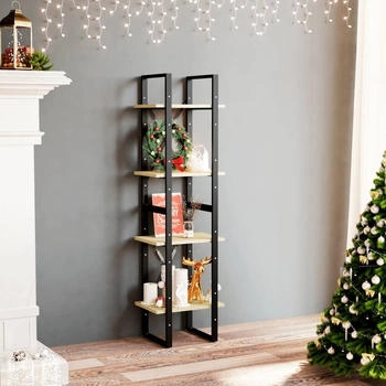 vidaXL B&uuml;cherregal 4 B&ouml;den 40x30x140 cm Massivholz Kiefer (806422)