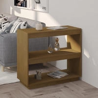 vidaXL B&uuml;cherregal Honigbraun 80x35x71 cm Massivholz Kiefer