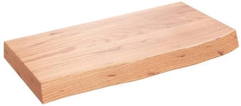 vidaXL Wandregal Hellbraun 60x30x(2-6) cm Massivholz Eiche Behandelt (363646)