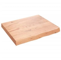 vidaXL Wandregal Hellbraun 60x50x(2-6) cm Massivholz Eiche Behandelt
