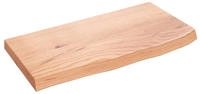 vidaXL Wandregal Hellbraun 60x30x(2-4) cm Massivholz Eiche Behandelt