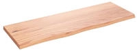 Wandregal Hellbraun 80x30x2 Cm Massivholz Eiche Behandelt Vidaxl