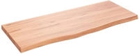 Vidaxl - Wandregal Hellbraun 100x40x(2-4) Cm Massivholz Eiche Behandelt