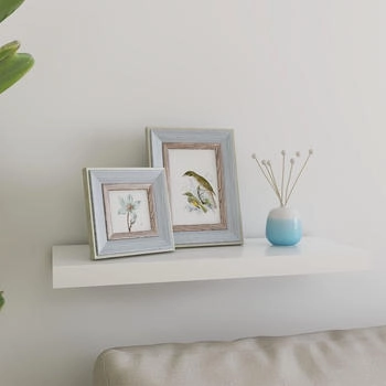 vidaXL Schweberegal Eichen-Optik und Wei&szlig; 60x23,5x3,8 cm MDF (326576)