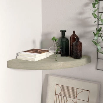 vidaXL Eck-Schweberegal Eichen-Optik 35x35x3,8 cm MDF (323925)
