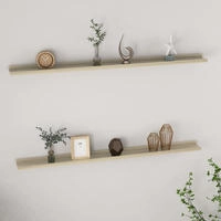 vidaXL Wandregale 2 Stk. Sonoma-Eiche 115x9x3 cm