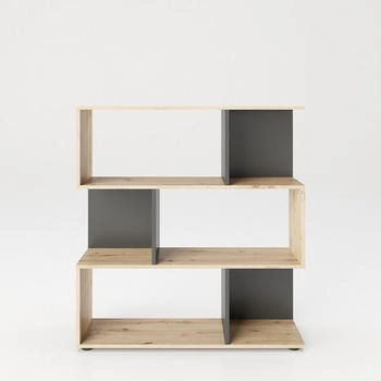 Mid.you Regal Grau Eiche Artisan 103x110x36 cm