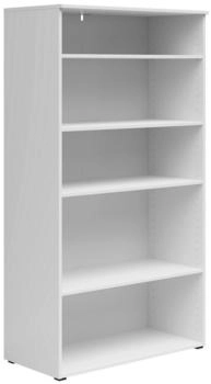 CarryHome Regal weiß 4 Fächer 80x147x40 cm
