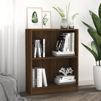 vidaXL B&uuml;cherregal Braun Eichen-Optik 60x24x76 cm (815086)