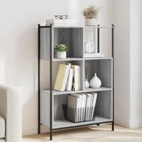 vidaXL B&uuml;cherregal Grau Sonoma 72x28x109 cm Holzwerkstoff