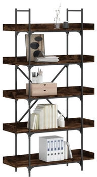 vidaXL B&uuml;cherregal 5 B&ouml;den R&auml;uchereiche 100x33x180,5 cm (837699)