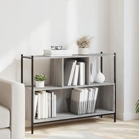 vidaXL B&uuml;cherregal Grau Sonoma 102x28x77,5 cm Holzwerkstoff