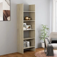B&uuml;cherregal Sonoma-eiche 60x35x180 Cm Holzwerkstoff Vidaxl