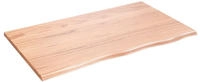 vidaXL Wandregal Hellbraun 100x60x2 cm Massivholz Eiche Behandelt