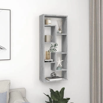 vidaXL Wandregal Grau Sonoma 36x16x90 cm (815847)