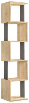 Livetastic Bücherwand Eiche 5 Fächer 35x161x30 cm