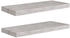 vidaXL Schweberegale 2 Stk. Betongrau 60x23,5x3,8 cm MDF (326598)