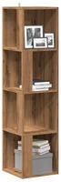 vidaXL Eckregal Artisan-Eiche 33x33x132 cm Holzwerkstoff