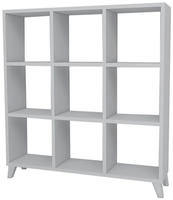 Standregal Svedala 88x88x20 cm Wei&szlig; [en.casa]