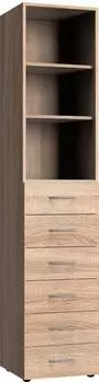 Wimex Multiraumkonzept Mehrzweckschrank/Standregal Eiche S&auml;gerau (219639)