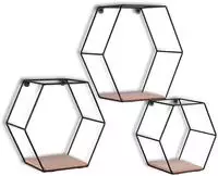 MIRRORS AND MORE Ablageregal "CHIARA" Set, 3 Stk. tlg. Wandregalset