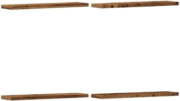 vidaXL Wandregale 4 Stk. Altholz-Optik Holzwerkstoff (856289)