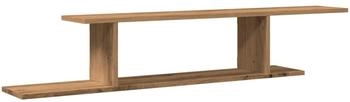 vidaXL TV-Wandregal Artisan-Eiche 125x18x23 cm Holzwerkstoff (856575)